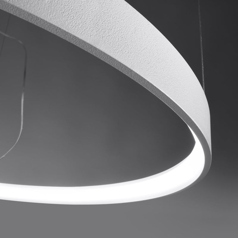 Lustre Anneau Solis 55 blanc 4000K