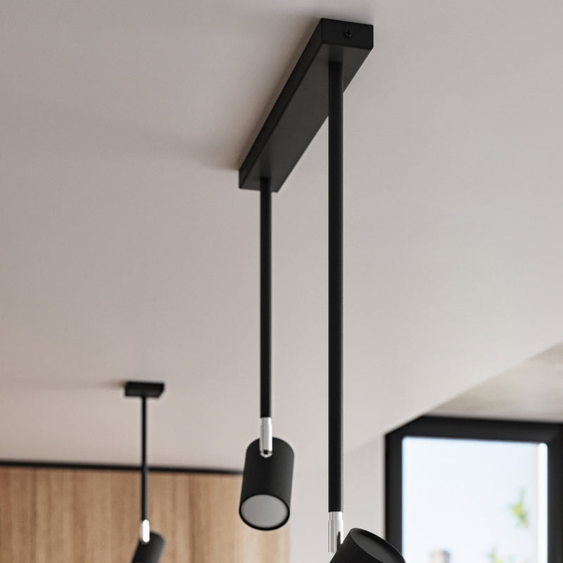 Plafonnier Précision Moderne 2 noir