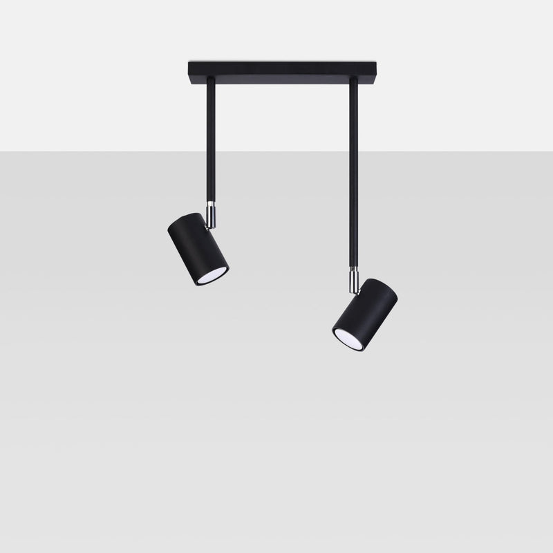 Plafonnier Précision Moderne 2 noir
