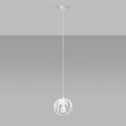 Suspension Lotus Moderne 1 blanc