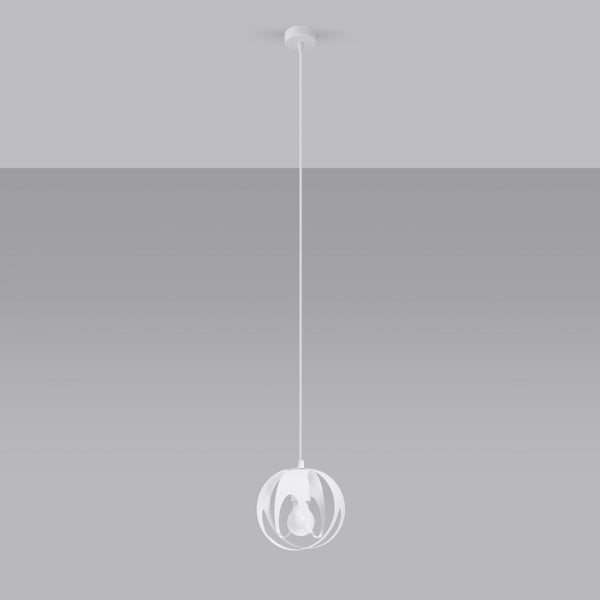 Suspension Lotus Moderne 1 blanc