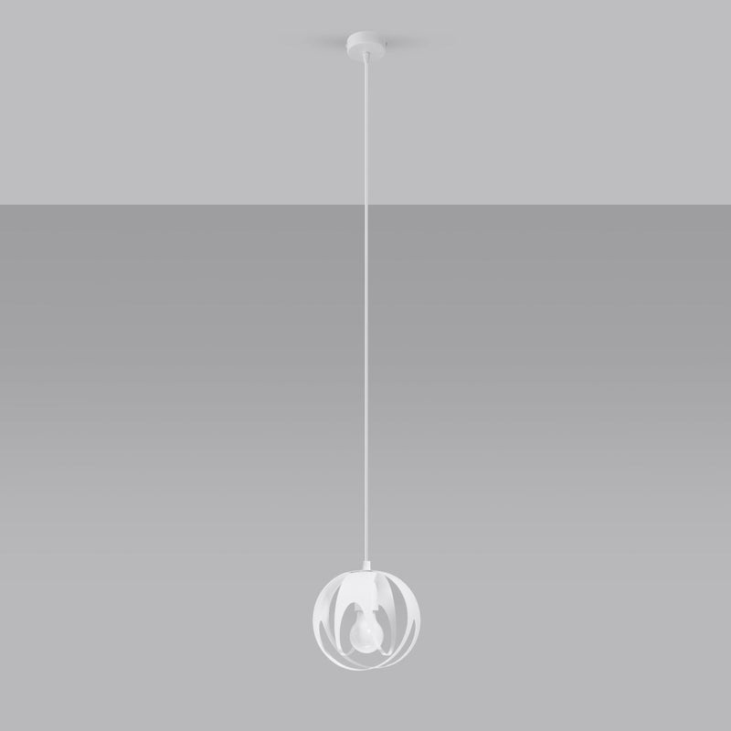 Suspension Lotus Moderne 1 blanc