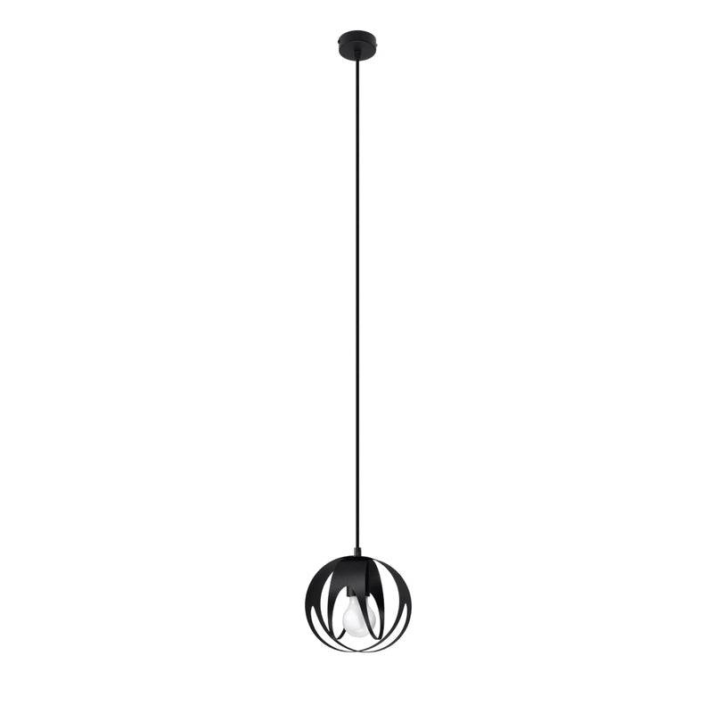 Suspension Lotus Moderne 1 noir