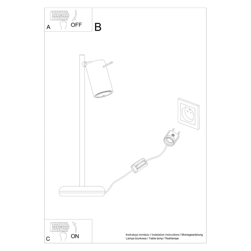 [EXP] Lampe de table Directionnelle LED blanc
