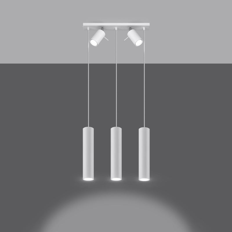 Lampe suspendue Directionnelle 3 LED blanc
