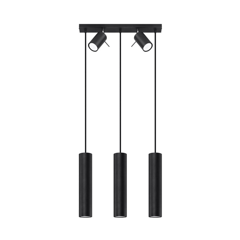 Lampe suspendue Directionnelle 3 LED noir