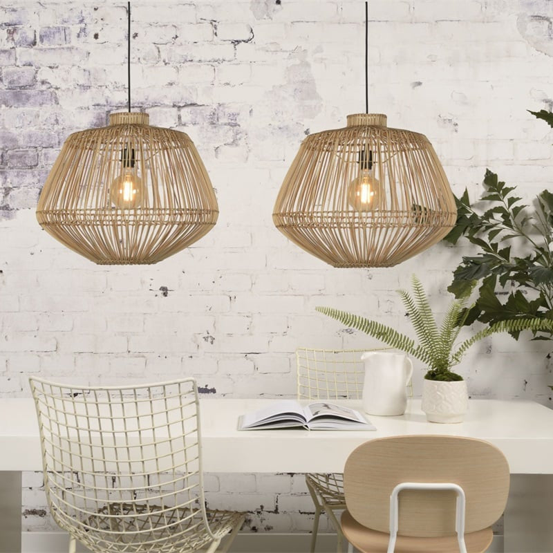 Madagascar Natural Rattan Suspension Ø60 cm