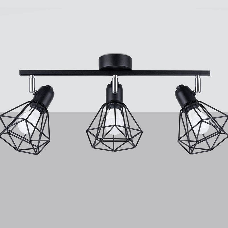 Plafonnier Ajustable LED 3 noir