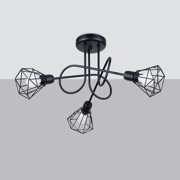 Lustre Ajustable LED 3S noir