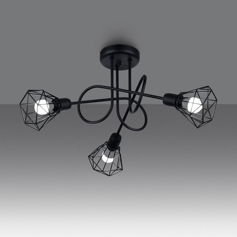 Lustre Ajustable LED 3S noir