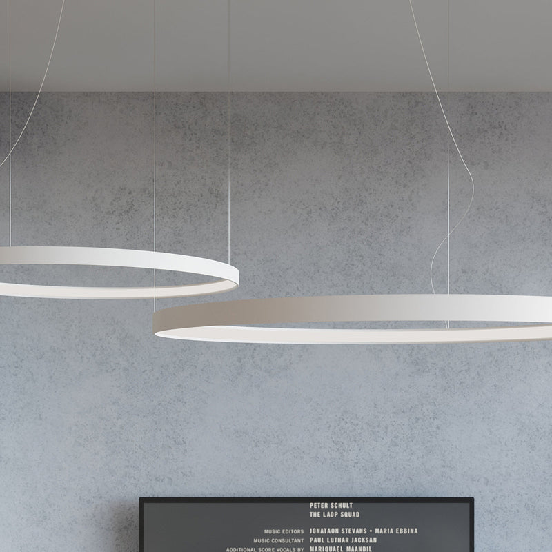Lustre Anneau Solis 110 blanc 4000K