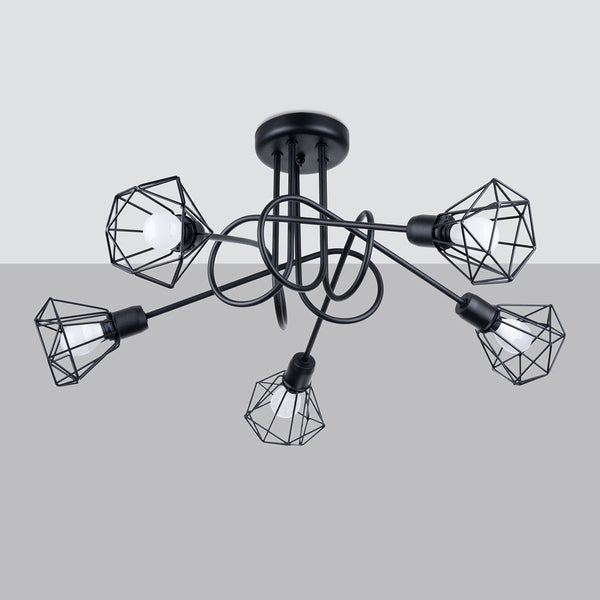 Lustre Ajustable LED 5S noir