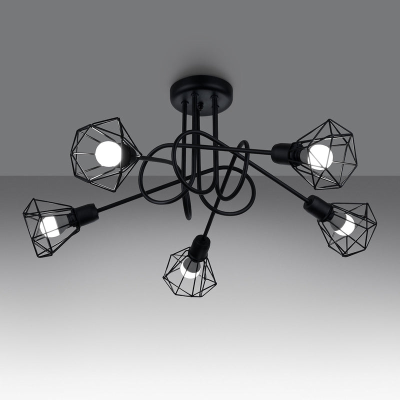Lustre Ajustable LED 5S noir