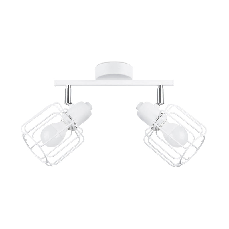 Plafonnier Cage Orientable 2 blanc