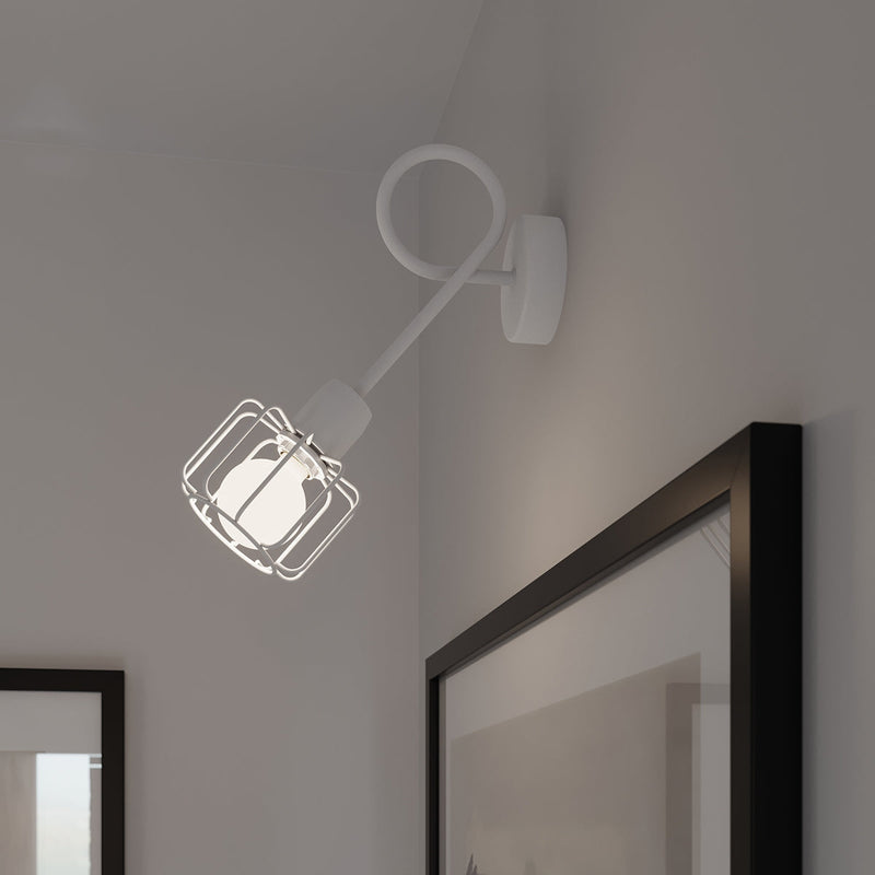 Plafonnier Cage Orientable 2 blanc