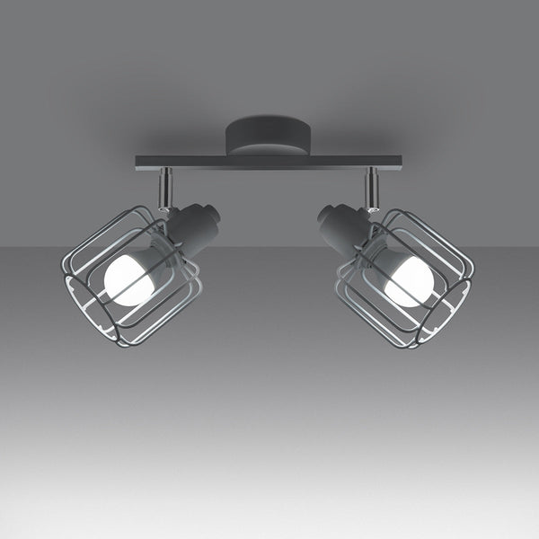 Plafonnier Cage Orientable 2 blanc