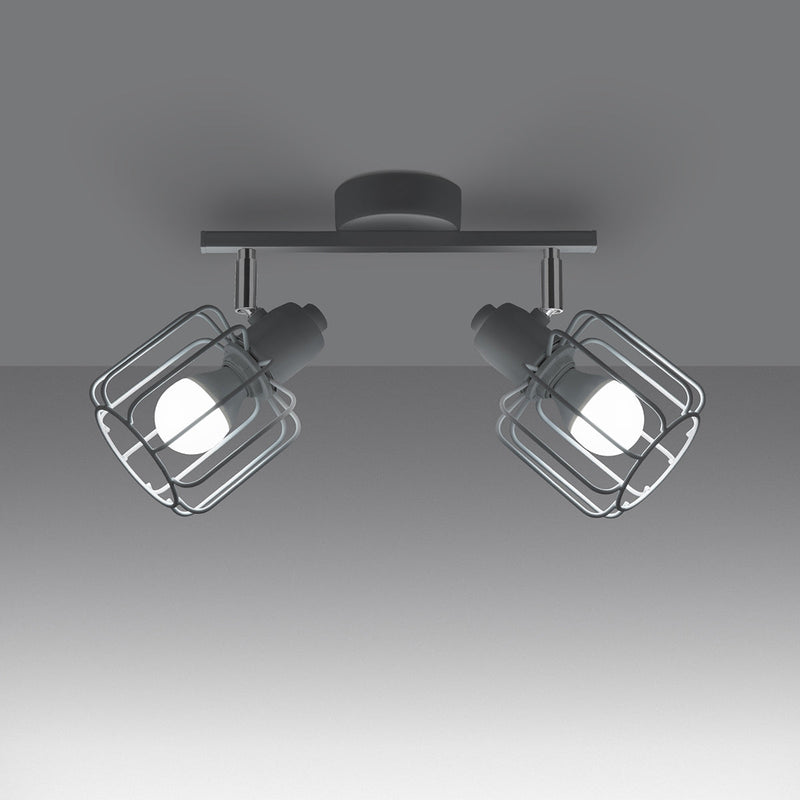 Plafonnier Cage Orientable 2 blanc
