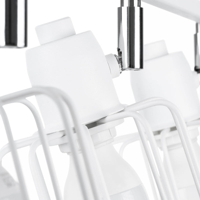 Plafonnier Cage Orientable 3 blanc