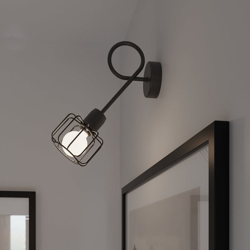 Plafonnier Cage Orientable 2 noir