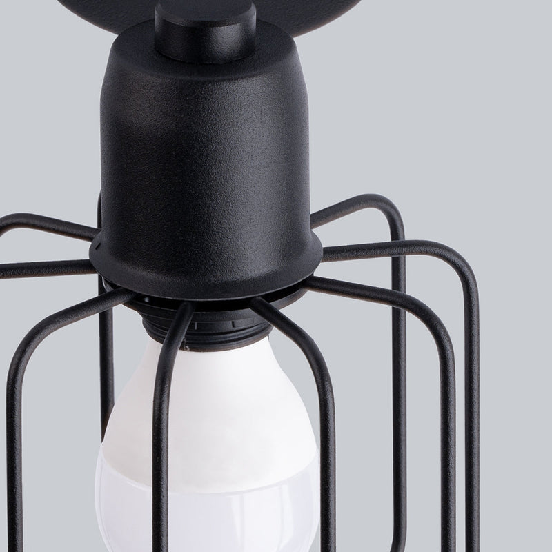 Plafonnier Cage Orientable 2 noir