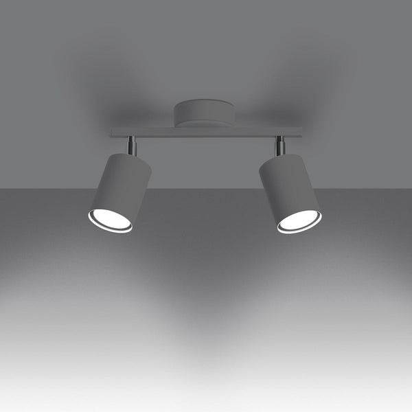 Plafonnier Focus Moderne 2 blanc