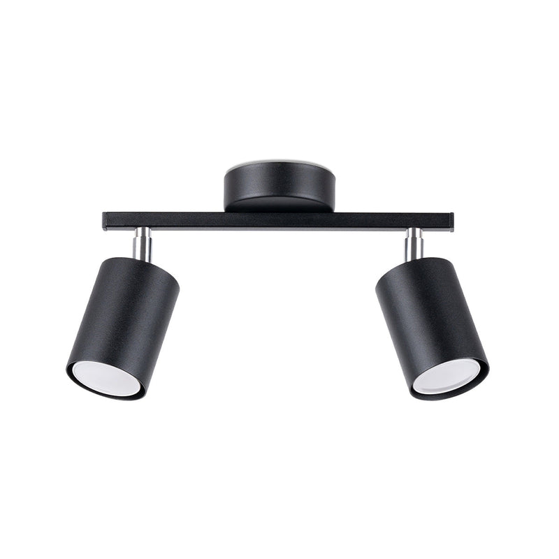 Plafonnier Focus Moderne 2 noir