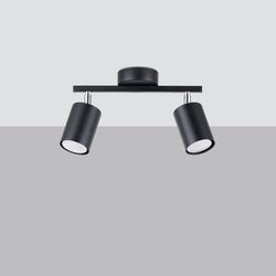 Plafonnier Focus Moderne 2 noir