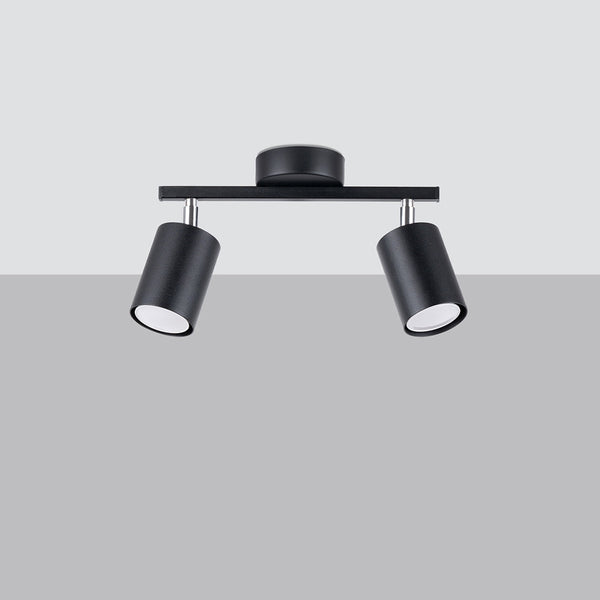 Plafonnier Focus Moderne 2 noir