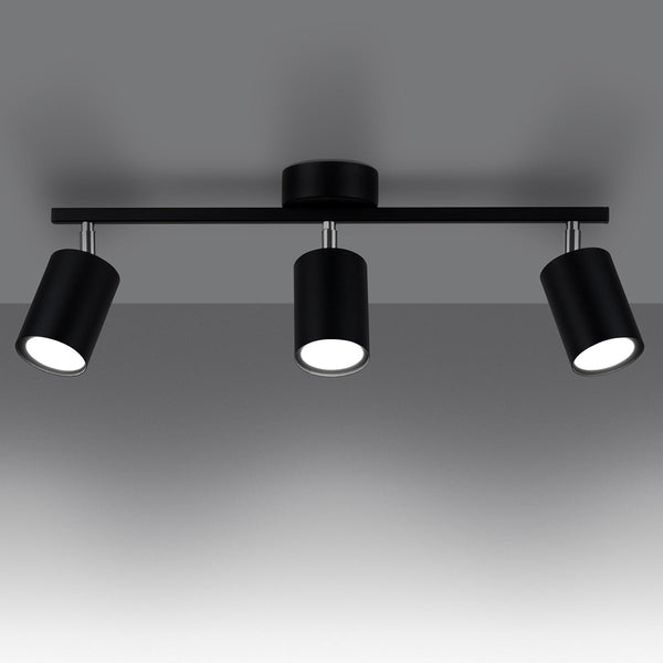 Plafonnier Focus Moderne 3 noir