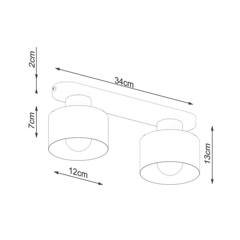 Plafonnier Cloche Design 2 noir