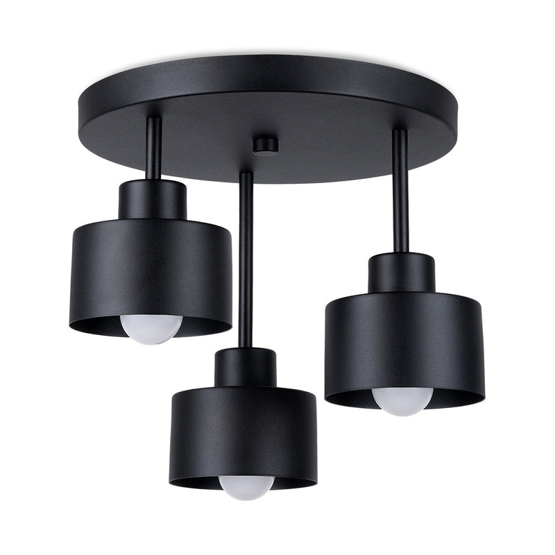 Plafonnier Cloche Design 3 noir
