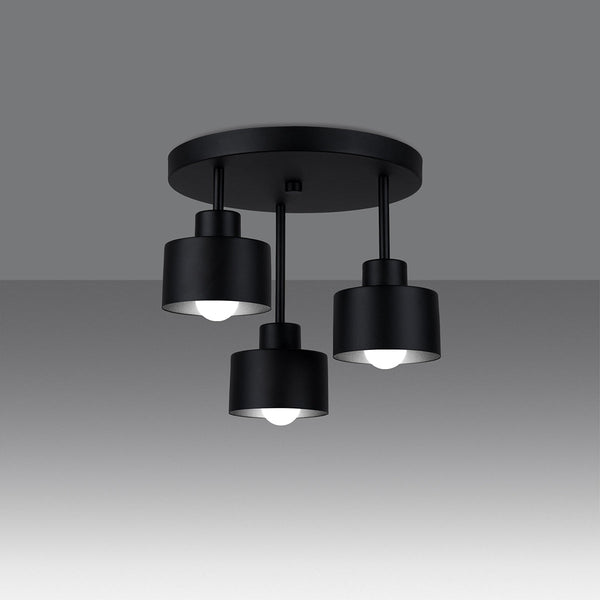 Plafonnier Cloche Design 3 noir