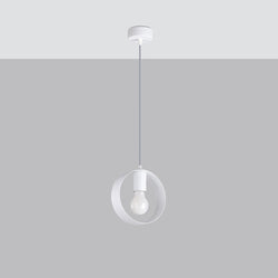 Lampe pendante Cyclone 1 blanc