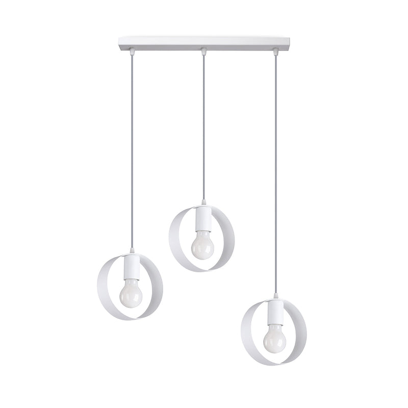 Lampe pendante Cyclone 3 blanc