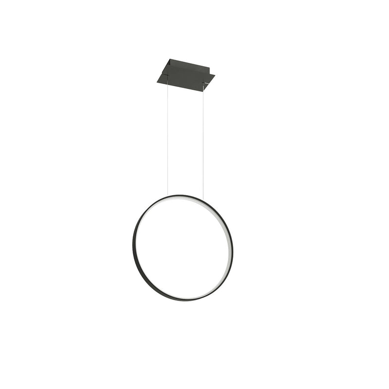 Lampe suspendue Anneau Solis 55 noir 3000K