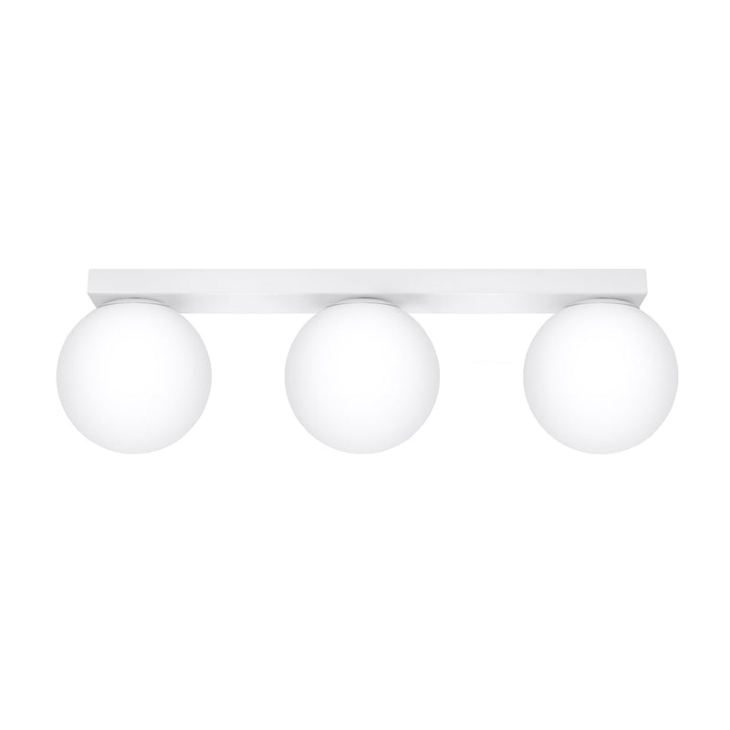 Plafonnier Globe Solis 3 blanc