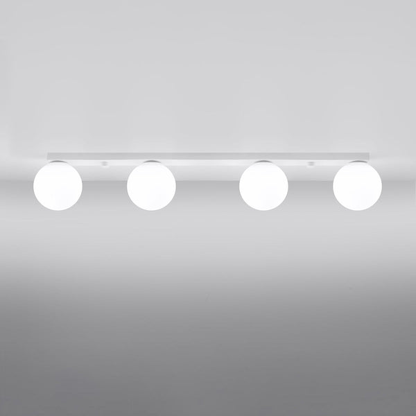Plafonnier Globe Solis 4 blanc