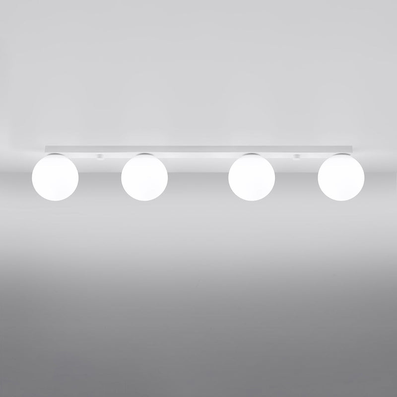 Plafonnier Globe Solis 4 blanc
