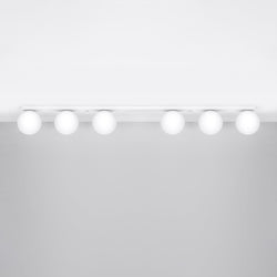 Plafonnier Globe Solis 6 blanc