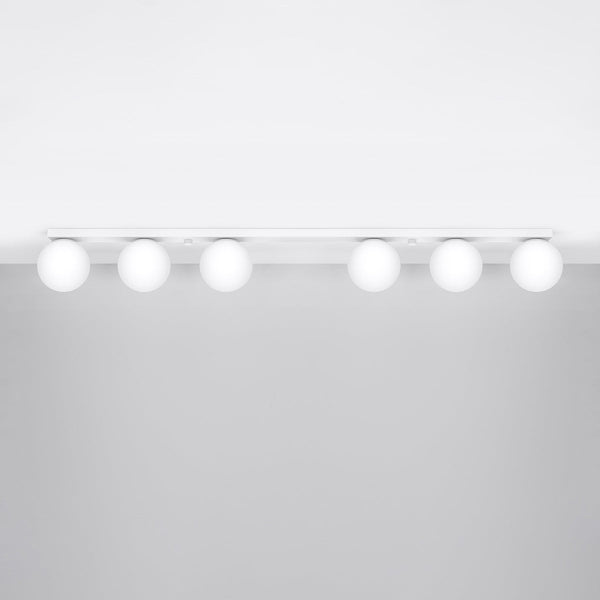 Plafonnier Globe Solis 6 blanc