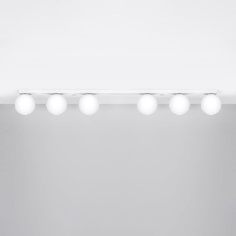 Plafonnier Globe Solis 6 blanc