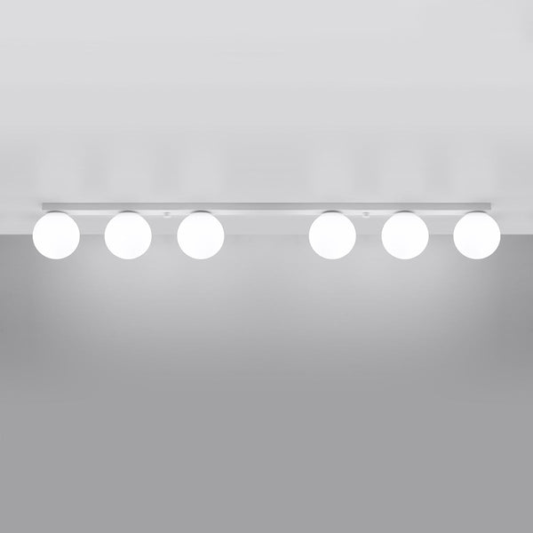 Plafonnier Globe Solis 6 blanc