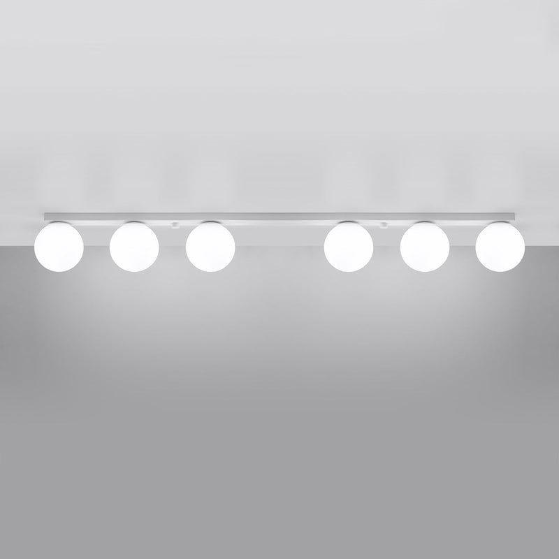 Plafonnier Globe Solis 6 blanc