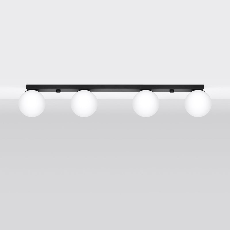 Plafonnier Globe Solis 4 noir