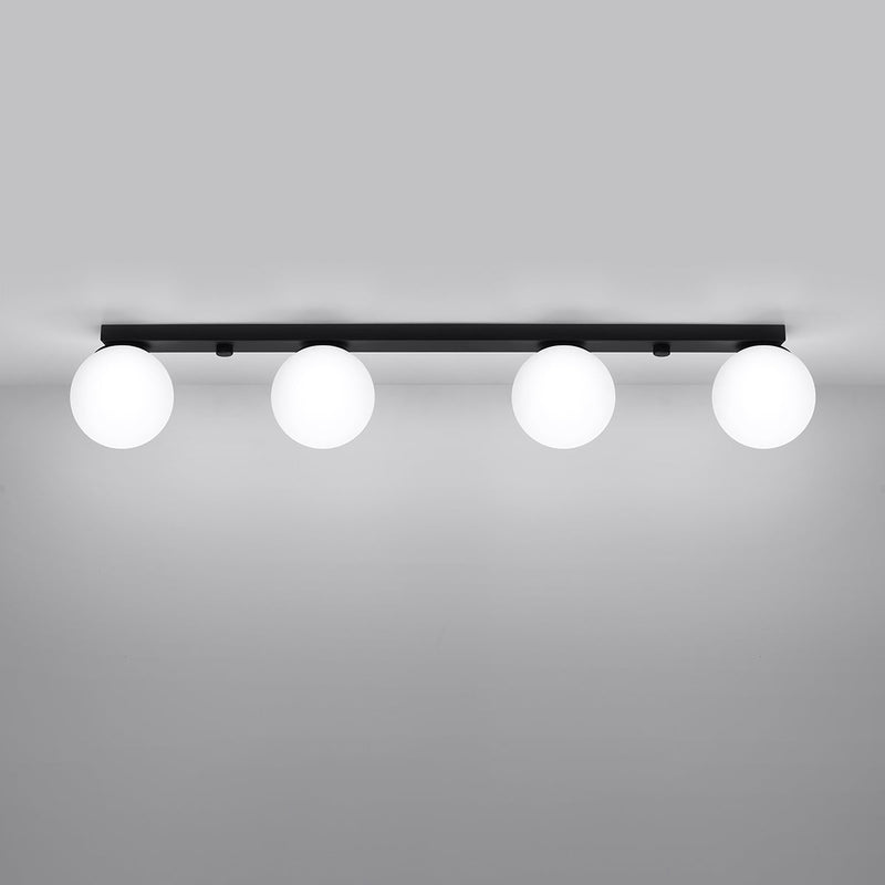 Plafonnier Globe Solis 4 noir