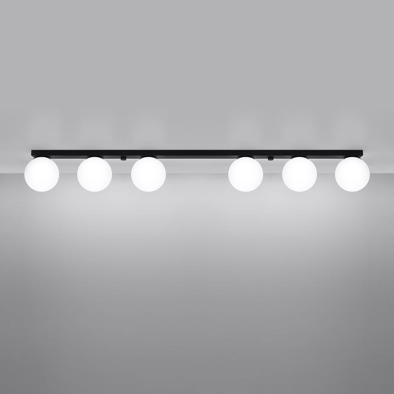 Plafonnier Globe Solis 6 noir