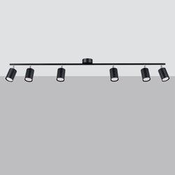Plafonnier Focus Moderne 6L noir