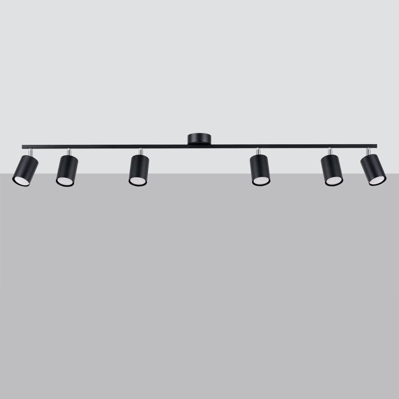 Plafonnier Focus Moderne 6L noir