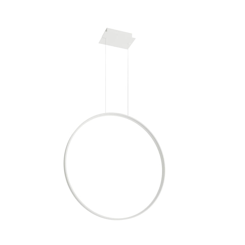 Lampe suspendue Anneau Solis 78 blanc 3000K
