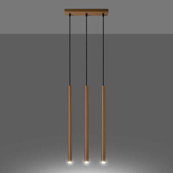 Lampe suspendue Halo 3L or
